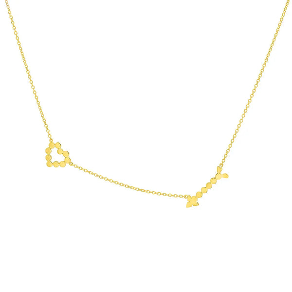 Precious Heart & Arrow Necklace - Dana Seng Jewelry Collection