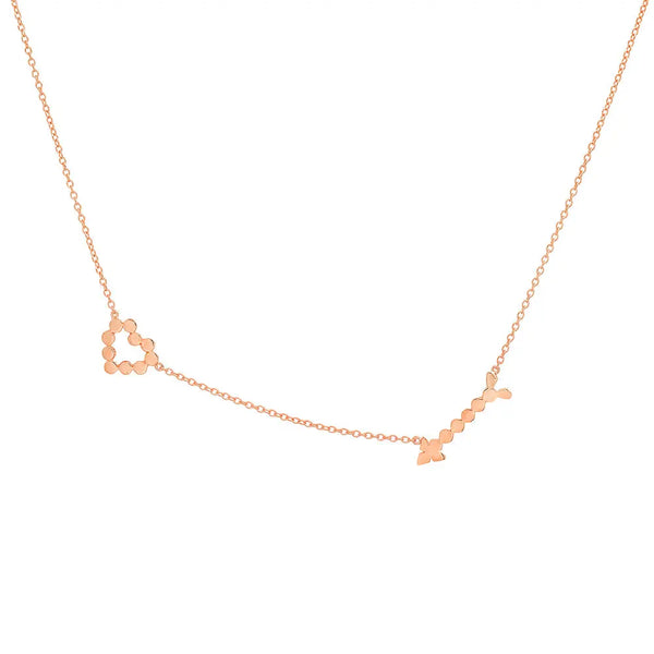 Precious Heart & Arrow Necklace - Dana Seng Jewelry Collection