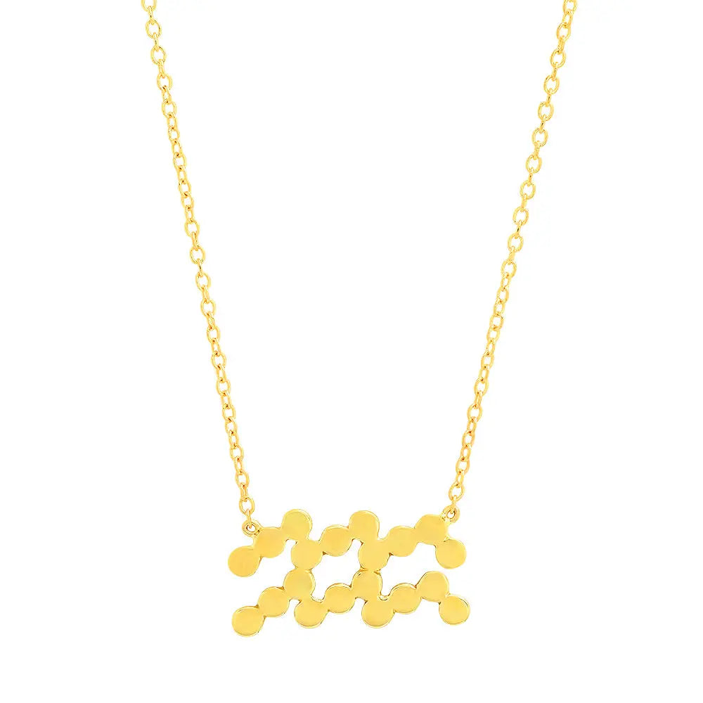 Dana Seng Signature Aquarius Zodiac Necklace