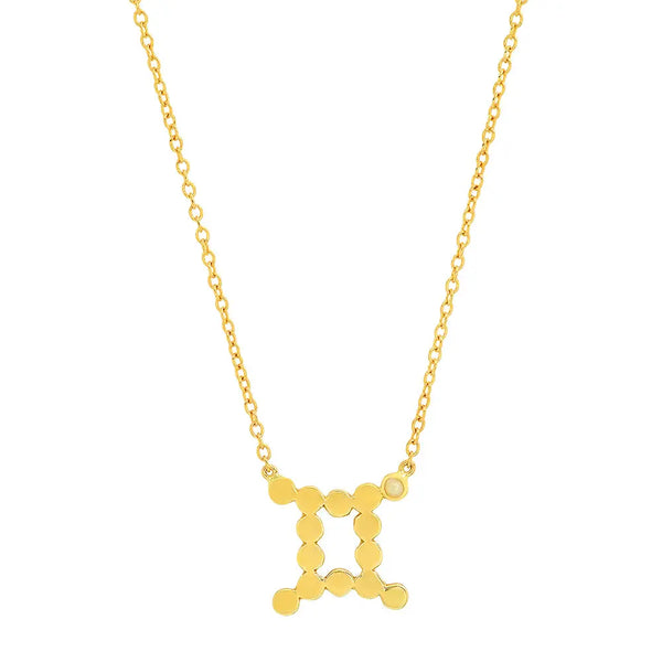 Dana Seng Signature Gemini Zodiac With Precious Birthstone Necklace - Dana Seng Jewelry Collection