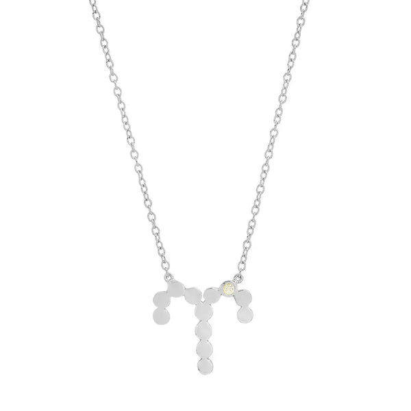 Dana Seng Signature Aries Zodiac With Precious Birthstone Necklace - Dana Seng Jewelry Collection