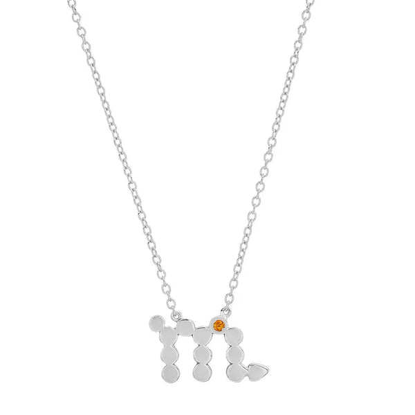 Dana Seng Signature Scorpio Zodiac With Precious Birthstone Necklace - Dana Seng Jewelry Collection