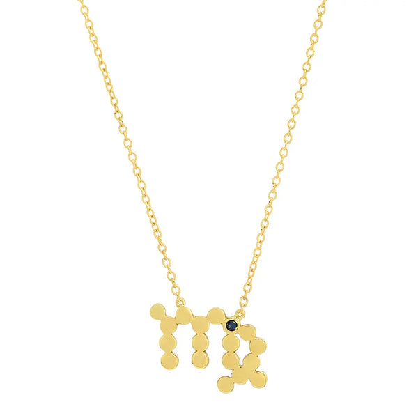 Dana Seng Signature Virgo Zodiac With Precious Birthstone Necklace - Dana Seng Jewelry Collection