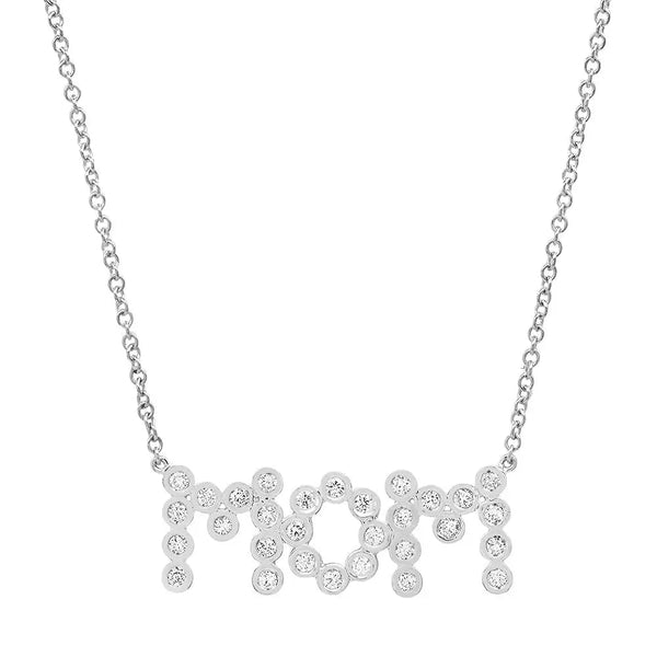 DSJ's Signature Meaningful MOM Diamond Necklace - Dana Seng Jewelry Collection
