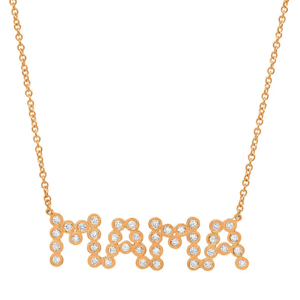 DSJ's Signature Meaningful MAMA Diamond Necklace - Dana Seng Jewelry Collection