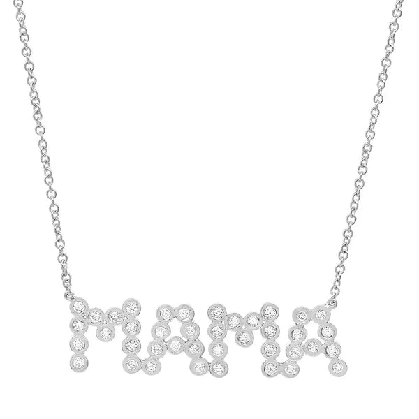 DSJ's Signature Meaningful MAMA Diamond Necklace - Dana Seng Jewelry Collection