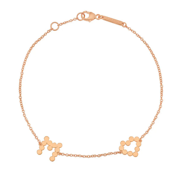 DSJ's Signature Meaningful Multi Gold Initial Bracelet - Dana Seng Jewelry Collection