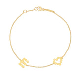 DSJ's Signature Meaningful Multi Gold Initial Bracelet - Dana Seng Jewelry Collection