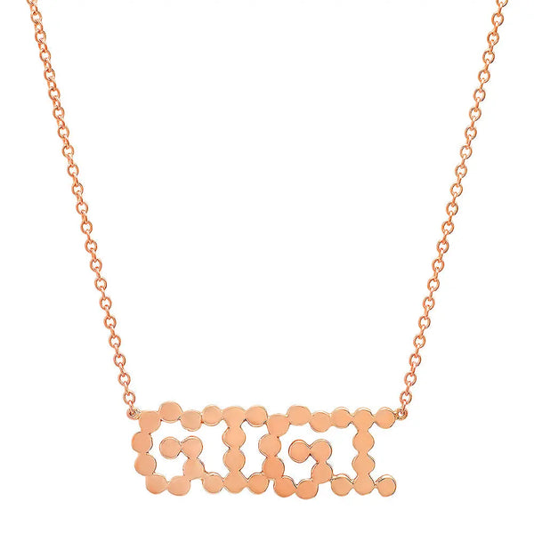 DSJ's Signature Meaningful Gold GIGI Necklace - Dana Seng Jewelry Collection