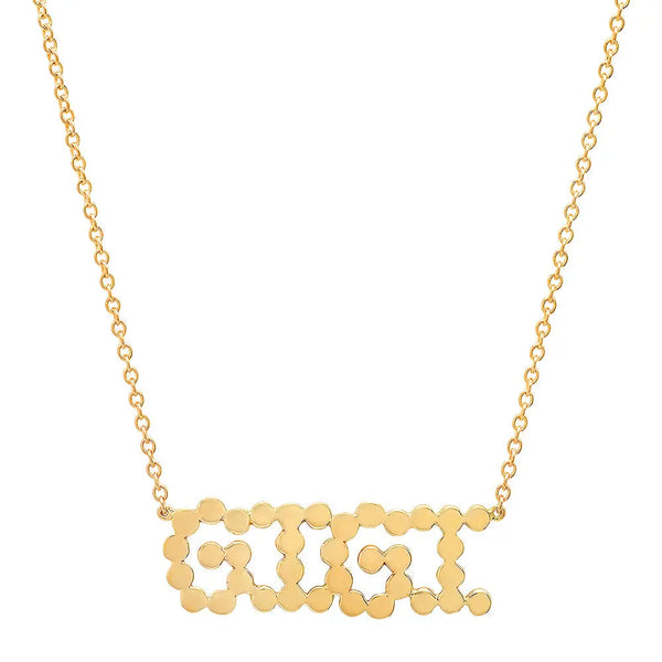 DSJ's Signature Meaningful Gold GIGI Necklace - Dana Seng Jewelry Collection