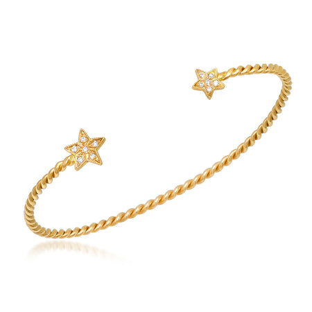 Lighten-up Evangeline Diamond Cuff Bracelet