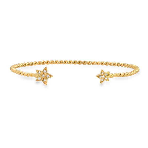 Magical Stars Diamond Cuff Bracelet - Dana Seng Jewelry Collection
