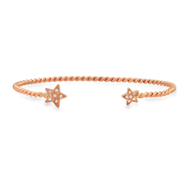 Magical Stars Diamond Cuff Bracelet