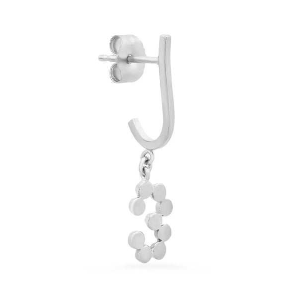 DSJ's Signature Meaningful Gold Number Dangle Earring - Dana Seng Jewelry Collection