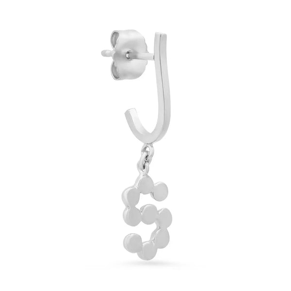 DSJ's Signature Meaningful Gold Initial Dangle Earring - Dana Seng Jewelry Collection
