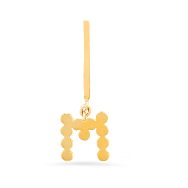 DSJ's Signature Meaningful Gold Initial Dangle Earring - Dana Seng Jewelry Collection