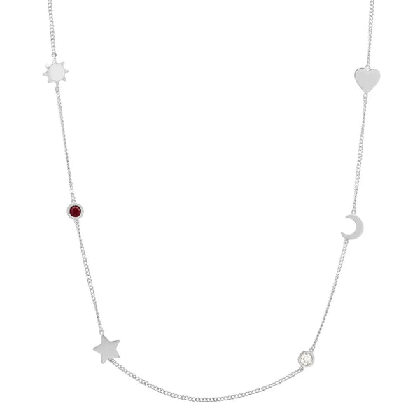 Meaningful Birthstone Curb Chain Necklace - Dana Seng Jewelry Collection