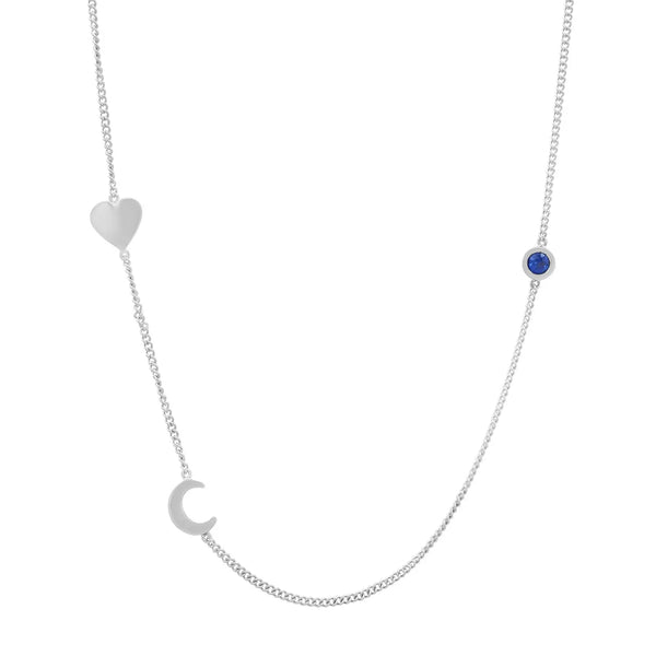 Meaningful Birthstone Curb Chain Necklace - Dana Seng Jewelry Collection