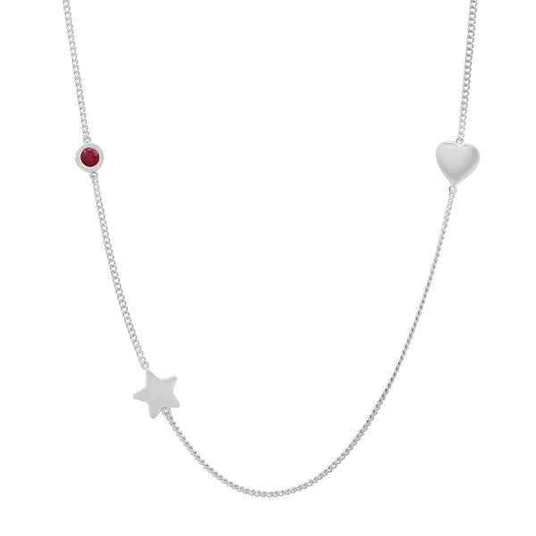 Meaningful Birthstone Curb Chain Necklace - Dana Seng Jewelry Collection
