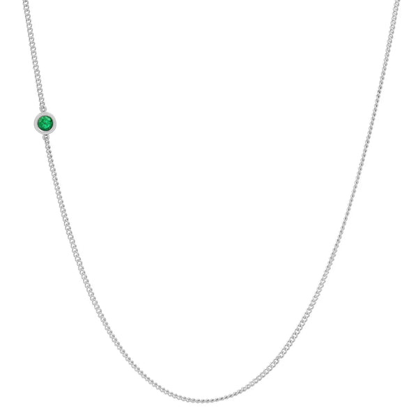 Meaningful Birthstone Curb Chain Necklace - Dana Seng Jewelry Collection