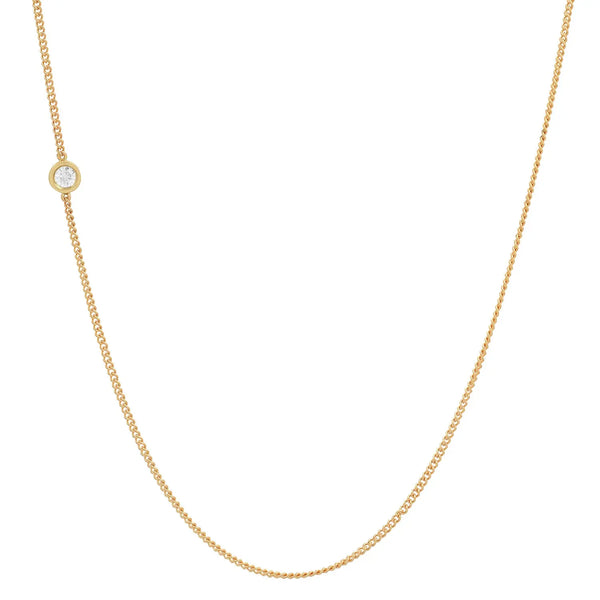 Meaningful Birthstone Curb Chain Necklace - Dana Seng Jewelry Collection