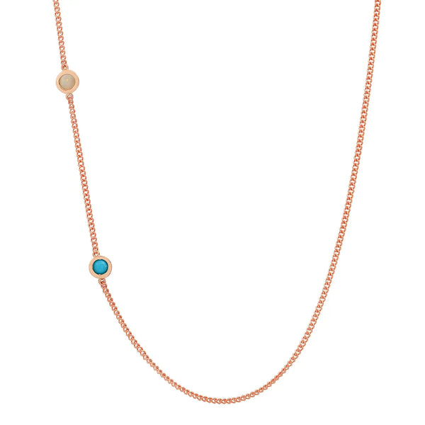 Meaningful Birthstone Curb Chain Necklace - Dana Seng Jewelry Collection
