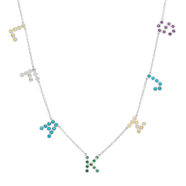 (7 Initials) DSJ's Signature Meaningful Multi Birthstone/Initial Necklace - Dana Seng Jewelry Collection