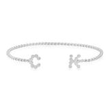 DSJ's Signature Meaningful Gold Initial/Number/Heart Twisted Cuff - Dana Seng Jewelry Collection