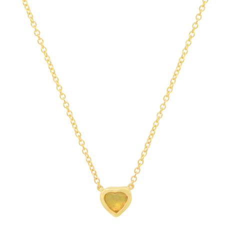 Precious Heart-Shaped December Birthstone Necklace