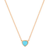 Precious Heart-Shaped December Birthstone Necklace