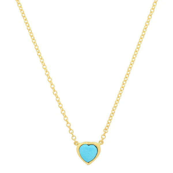 Precious Heart-Shaped December Birthstone Necklace - Dana Seng Jewelry Collection