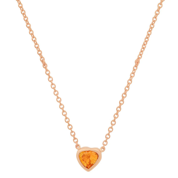 Precious Heart-Shaped November Birthstone Necklace - Dana Seng Jewelry Collection