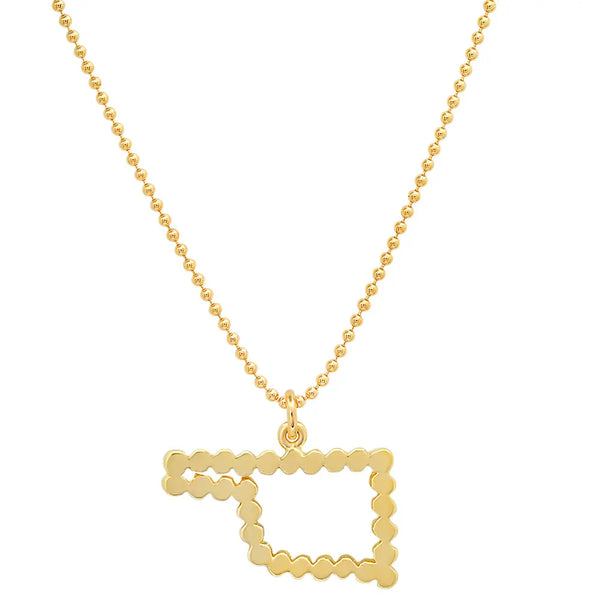 "My Oklahoma Home State" Necklace - Dana Seng Jewelry Collection