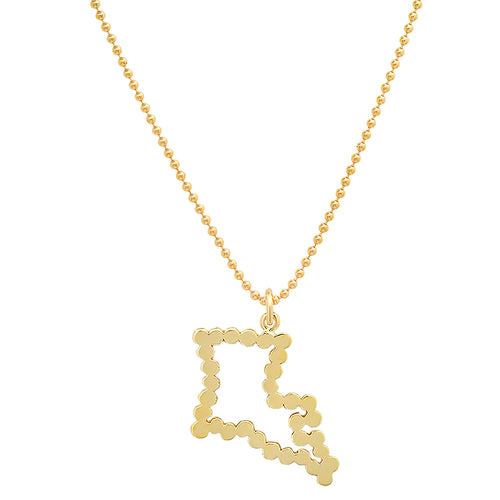 "My Louisiana Home State" Necklace