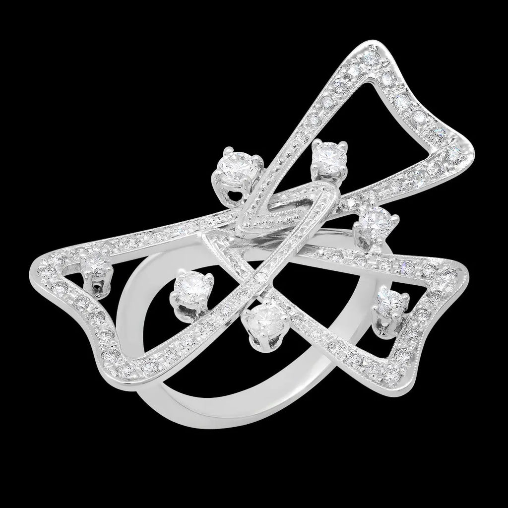 Intertwined Clippers Diamond Ring