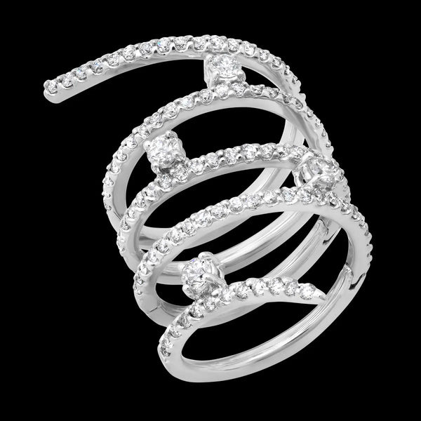 Spiral Diamond Ring - Dana Seng Jewelry Collection