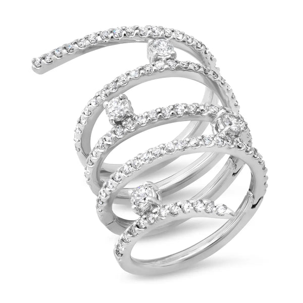Spiral Diamond Ring - Dana Seng Jewelry Collection