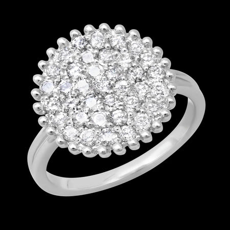Distinctive Oval Diamond Ring