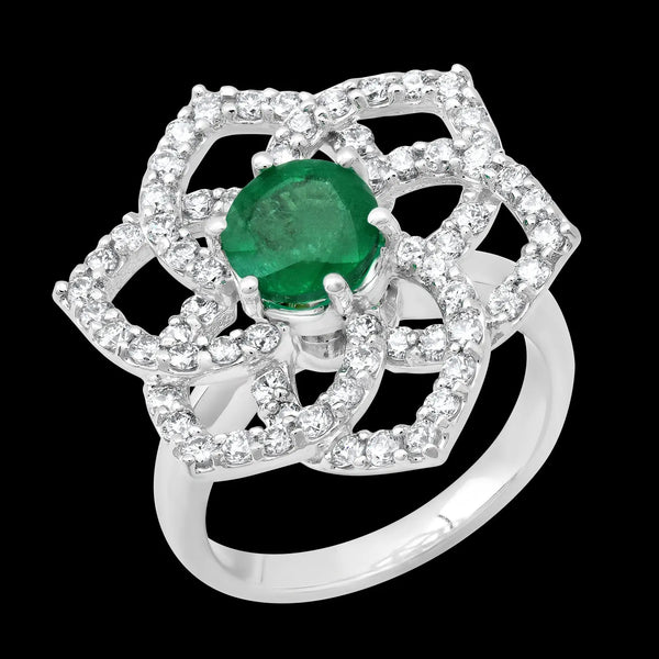 'My One & Only' Emerald Diamond Ring - Dana Seng Jewelry Collection