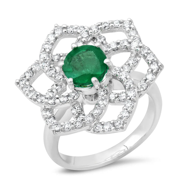 'My One & Only' Emerald Diamond Ring - Dana Seng Jewelry Collection