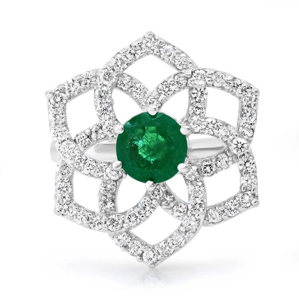 'My One & Only' Emerald Diamond Ring - Dana Seng Jewelry Collection