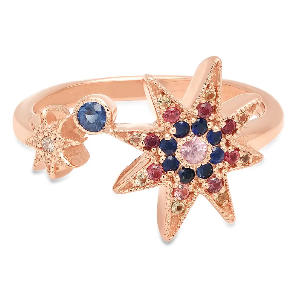 Precious Stars Multi-Color Gemstone Ring