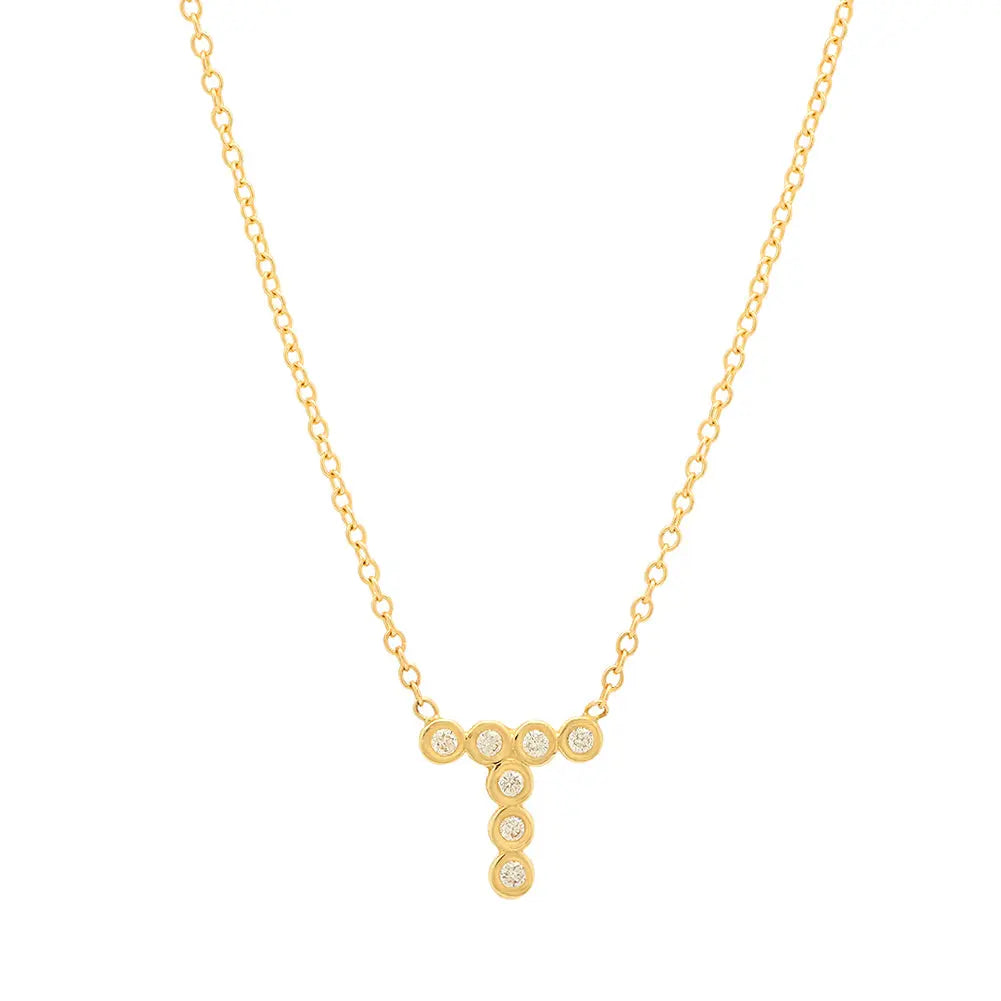 DSJ's Signature Meaningful Birthstone & Initial Necklace