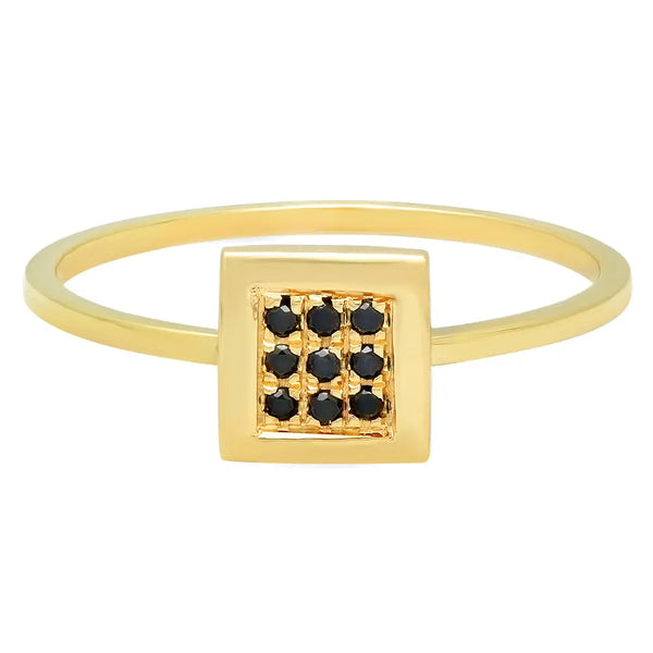 Spectacular Mini Square Diamond Ring