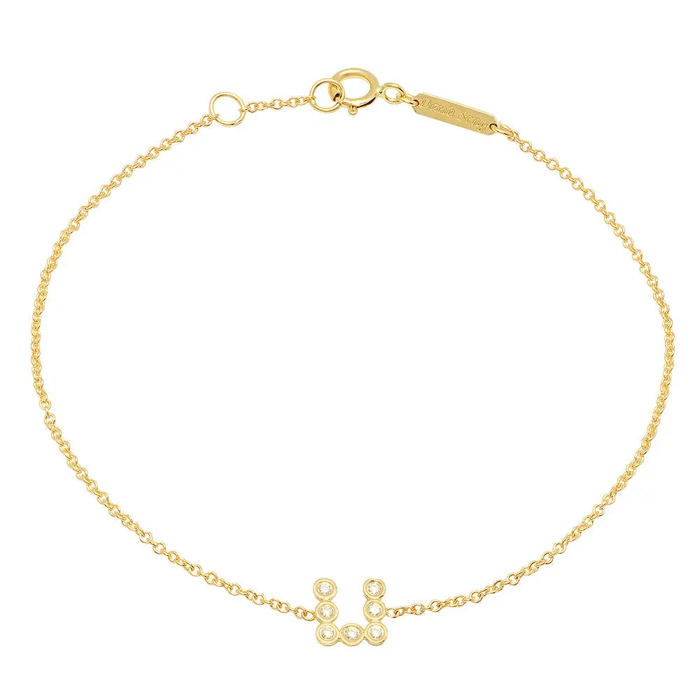 DSJ's Signature Meaningful Birthstone & Initial Bracelet