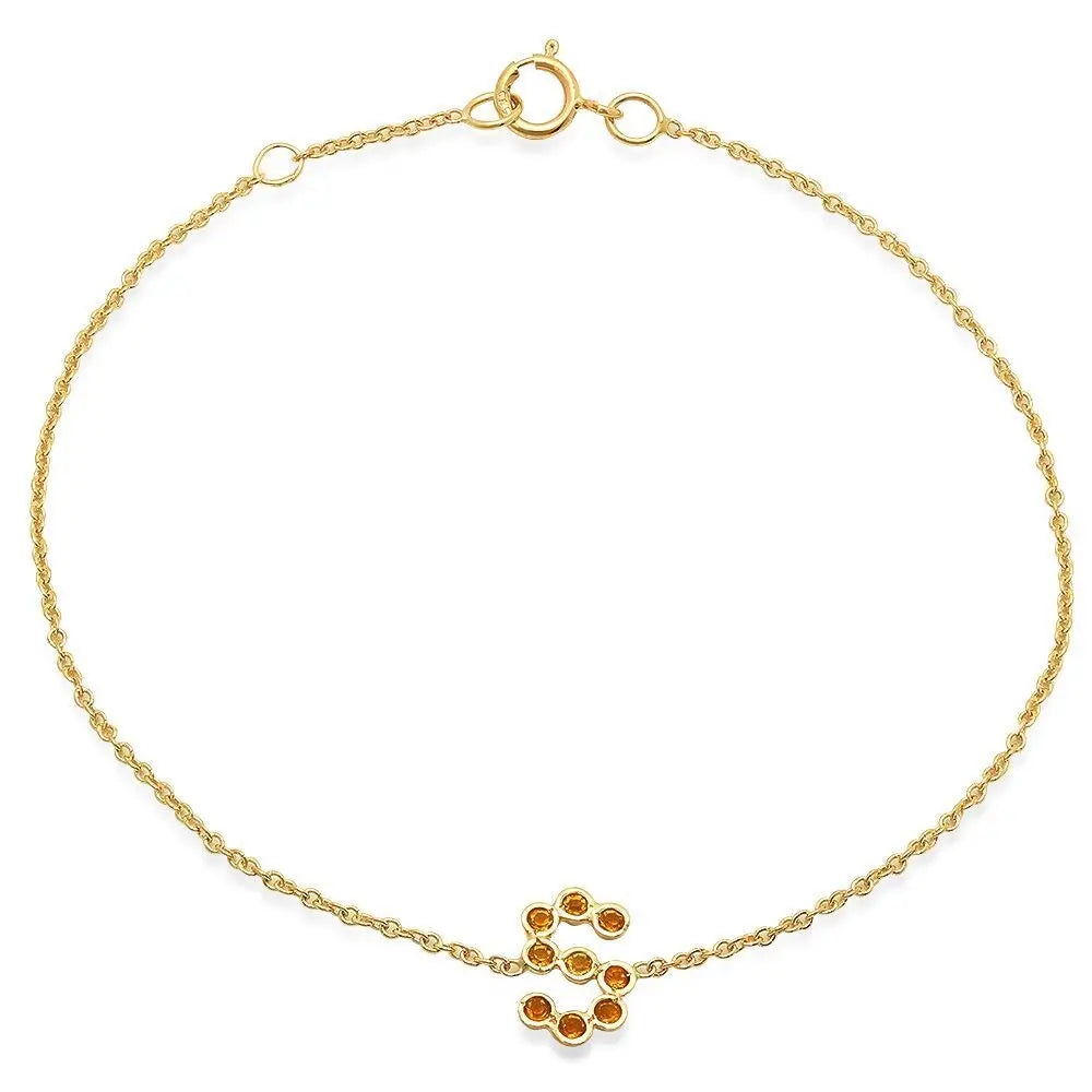 DSJ's Signature Meaningful Birthstone & Initial Bracelet