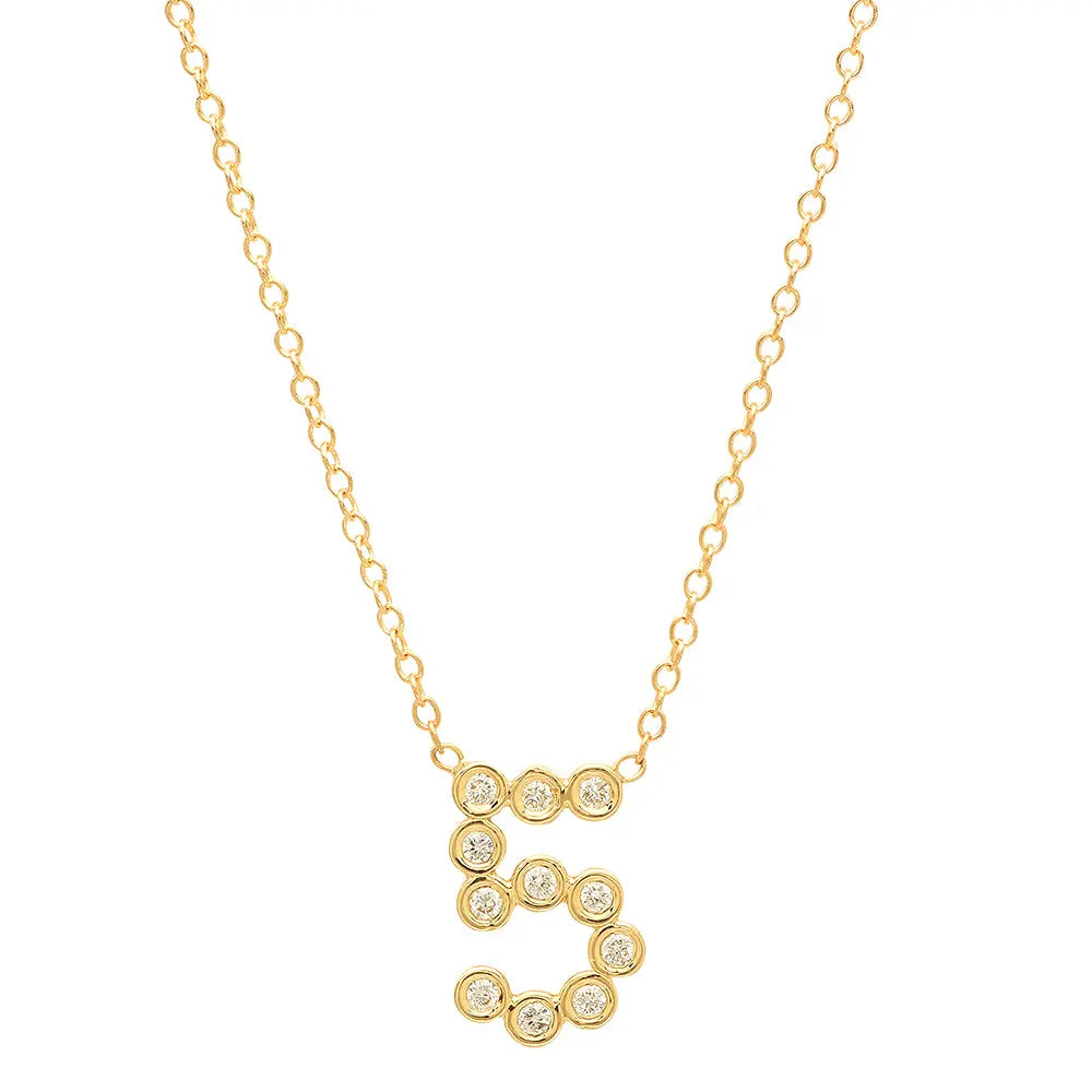DSJ's Signature Meaningful Number & Birthstone Necklace