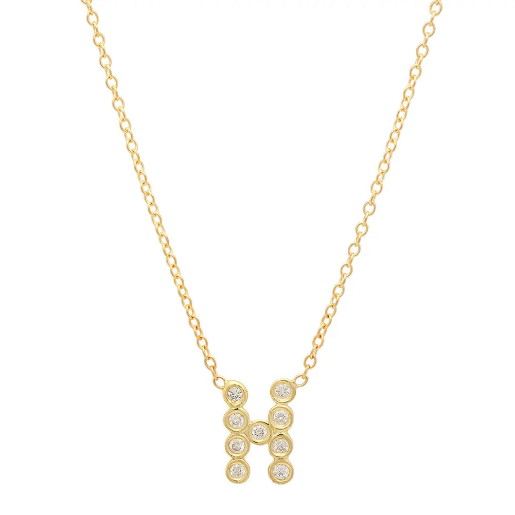DSJ's Signature Meaningful Birthstone & Initial Necklace