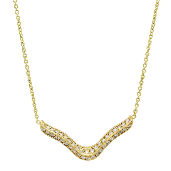 Lavish Rose Petal Diamond Necklace