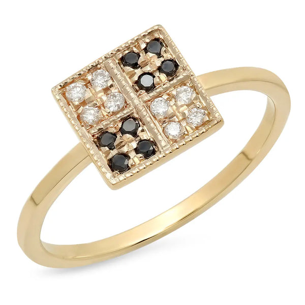 Classic Mixed Diamond Ring